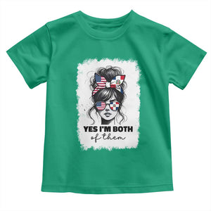 Dominican American Woman Toddler T Shirt Yes Im Both Of Them TS10 Irish Green Print Your Wear