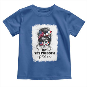 Dominican American Woman Toddler T Shirt Yes Im Both Of Them TS10 Royal Blue Print Your Wear