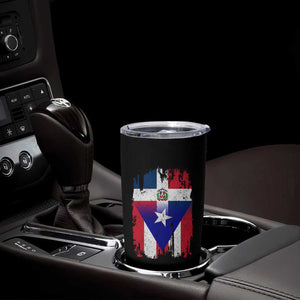 Dominican Puerto Rican Flag Tumbler Cup Mixed Heritage Pride TS10 Print Your Wear