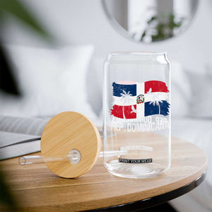 Dominican Republic Flag Glass Can Island Pride Caribbean Heritage TS10 Print Your Wear