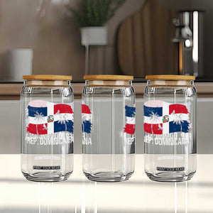 Dominican Republic Flag Glass Can Island Pride Caribbean Heritage TS10 Print Your Wear