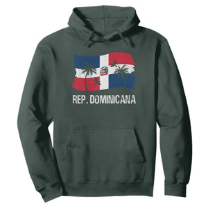 Dominican Republic Flag Hoodie Island Pride Caribbean Heritage TS10 Dark Forest Green Print Your Wear