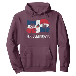 Dominican Republic Flag Hoodie Island Pride Caribbean Heritage TS10 Maroon Print Your Wear