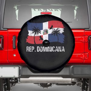 Dominican Republic Flag Spare Tire Cover Island Pride Caribbean Heritage TS10 Black Print Your Wear