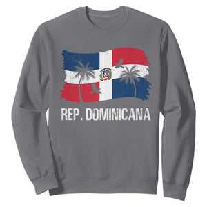 Dominican Republic Flag Sweatshirt Island Pride Caribbean Heritage TS10 Charcoal Print Your Wear