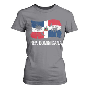 Dominican Republic Flag T Shirt For Women Island Pride Caribbean Heritage TS10 Charcoal Print Your Wear