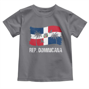 Dominican Republic Flag Toddler T Shirt Island Pride Caribbean Heritage TS10 Charcoal Print Your Wear