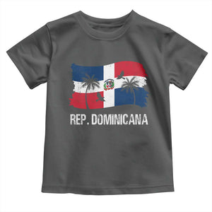 Dominican Republic Flag Toddler T Shirt Island Pride Caribbean Heritage TS10 Dark Heather Print Your Wear