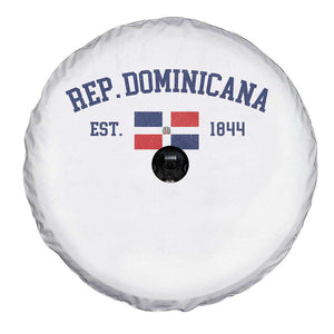 Dominican Republic Spare Tire Cover Vintage Distressed Varsity Rep Dominicana Flag TS10 Print Your Wear