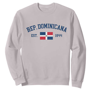 Dominican Republic Sweatshirt Vintage Distressed Varsity Rep Dominicana Flag TS10 Ice Gray Print Your Wear