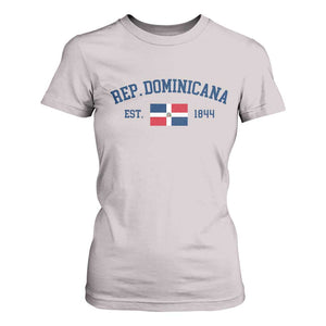 Dominican Republic T Shirt For Women Vintage Distressed Varsity Rep Dominicana Flag TS10 Ice Gray Print Your Wear