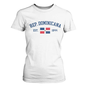 Dominican Republic T Shirt For Women Vintage Distressed Varsity Rep Dominicana Flag TS10 White Print Your Wear