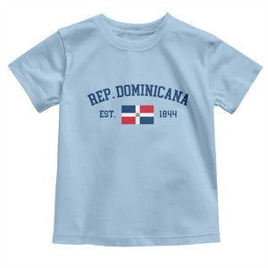 Dominican Republic Toddler T Shirt Vintage Distressed Varsity Rep Dominicana Flag TS10 Light Blue Print Your Wear