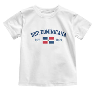 Dominican Republic Toddler T Shirt Vintage Distressed Varsity Rep Dominicana Flag TS10 White Print Your Wear