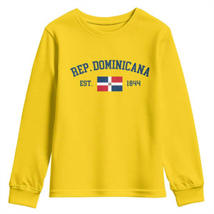 Dominican Republic Youth Sweatshirt Vintage Distressed Varsity Rep Dominicana Flag TS10 Daisy Print Your Wear