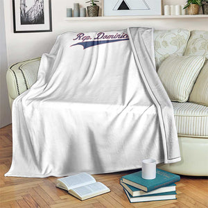 Dominican Republic Throw Blanket Rep Dominicana Vintage Flag Baseball Script TS10 Print Your Wear