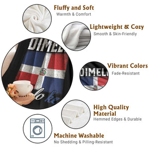 Dimelo Ke Lo Ke Dominican Republic Flag Throw Blanket TS10 Print Your Wear