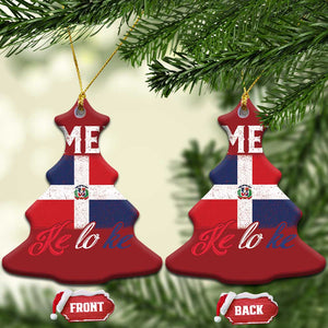 Dimelo Ke Lo Ke Dominican Republic Flag Christmas Ornament TS10 Christmas Tree Red Print Your Wear