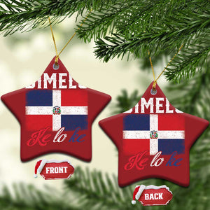 Dimelo Ke Lo Ke Dominican Republic Flag Christmas Ornament TS10 Star Red Print Your Wear