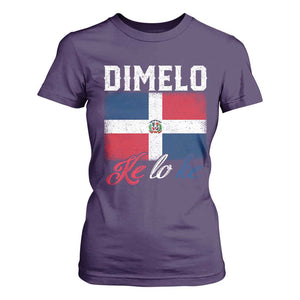 Dimelo Ke Lo Ke Dominican Republic Flag T Shirt For Women TS10 Purple Print Your Wear