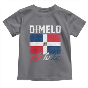 Dimelo Ke Lo Ke Dominican Republic Flag Toddler T Shirt TS10 Charcoal Print Your Wear