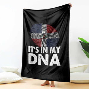 It's in My DNA Dominican Flag Throw Blanket TS10 Print Your Wear