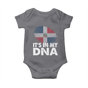 It's in My DNA Dominican Flag Baby Onesie TS10 Charcoal Print Your Wear