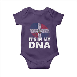 It's in My DNA Dominican Flag Baby Onesie TS10 Purple Print Your Wear