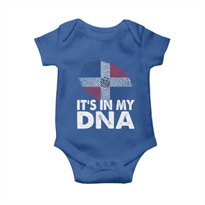 It's in My DNA Dominican Flag Baby Onesie TS10 Royal Blue Print Your Wear