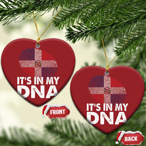 It's in My DNA Dominican Flag Christmas Ornament TS10 Heart Red Print Your Wear