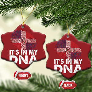 It's in My DNA Dominican Flag Christmas Ornament TS10 Snow Flake Red Print Your Wear
