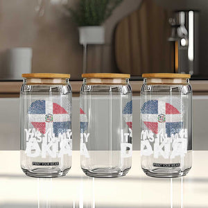 It's in My DNA Dominican Flag Glass Can TS10 Print Your Wear
