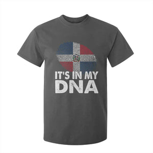 It's in My DNA Dominican Flag T Shirt For Kid TS10 Dark Heather Print Your Wear