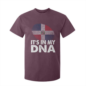 It's in My DNA Dominican Flag T Shirt For Kid TS10 Maroon Print Your Wear