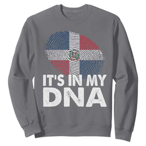 It's in My DNA Dominican Flag Sweatshirt TS10 Charcoal Print Your Wear