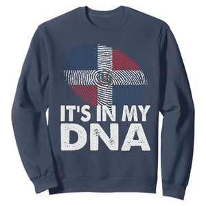 It's in My DNA Dominican Flag Sweatshirt TS10 Navy Print Your Wear