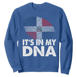 It's in My DNA Dominican Flag Sweatshirt TS10 Royal Blue Print Your Wear