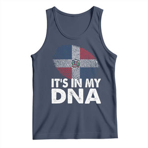 It's in My DNA Dominican Flag Tank Top TS10 Navy Print Your Wear
