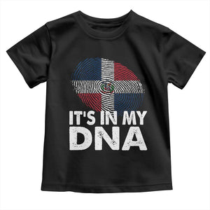 It's in My DNA Dominican Flag Toddler T Shirt TS10 Black Print Your Wear