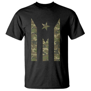 Camo Puerto Rico Flag T Shirt Hispanic Heritage Month Boricua Rican TS10 Black Print Your Wear