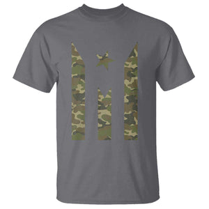 Camo Puerto Rico Flag T Shirt Hispanic Heritage Month Boricua Rican TS10 Charcoal Print Your Wear