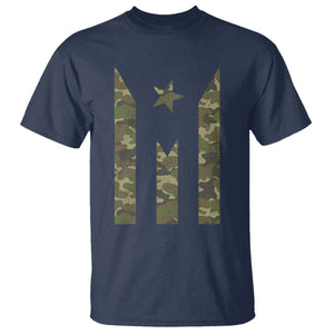 Camo Puerto Rico Flag T Shirt Hispanic Heritage Month Boricua Rican TS10 Navy Print Your Wear