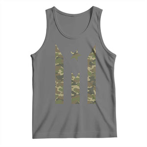 Camo Puerto Rico Flag Tank Top Hispanic Heritage Month Boricua Rican TS10 Black Heather Print Your Wear