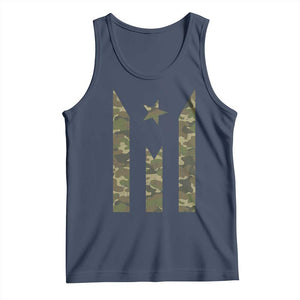 Camo Puerto Rico Flag Tank Top Hispanic Heritage Month Boricua Rican TS10 Navy Print Your Wear
