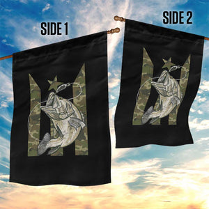 Fishing Puerto Rico Flag Garden Flag Bass Fish Fisherman Camo Camouflage US Flag TS10 Print Your Wear