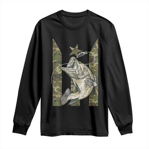 Fishing Puerto Rico Flag Long Sleeve Shirt Bass Fish Fisherman Camo Camouflage US Flag TS10 Black Print Your Wear