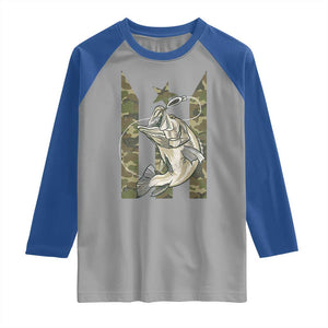 Fishing Puerto Rico Flag Raglan Shirt Bass Fish Fisherman Camo Camouflage US Flag TS10 Sport Gray Royal Print Your Wear