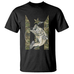 Fishing Puerto Rico Flag T Shirt Bass Fish Fisherman Camo Camouflage US Flag TS10 Black Print Your Wear