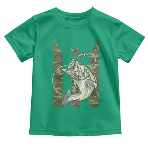 Fishing Puerto Rico Flag Toddler T Shirt Bass Fish Fisherman Camo Camouflage US Flag TS10 Irish Green Print Your Wear