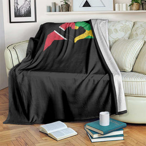 Trinidad and Tobago Jamaican Throw Blanket Two Flags One Heart TS10 Print Your Wear